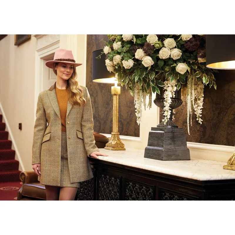 Alan Paine Richmond Pheasant Wrap Ladies Felt Hat - Pink