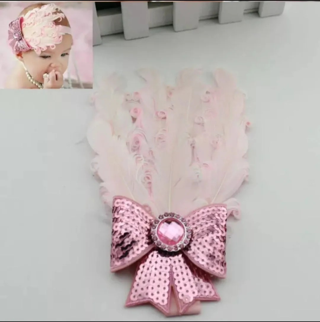 Baby's Headband W/Feather