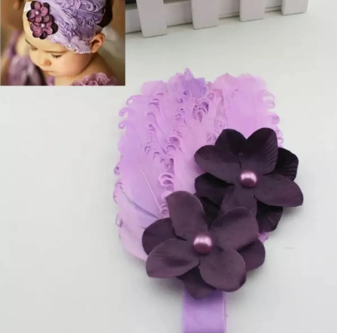 Baby's Headband W/Feather