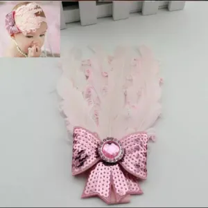 Baby's Headband W/Feather