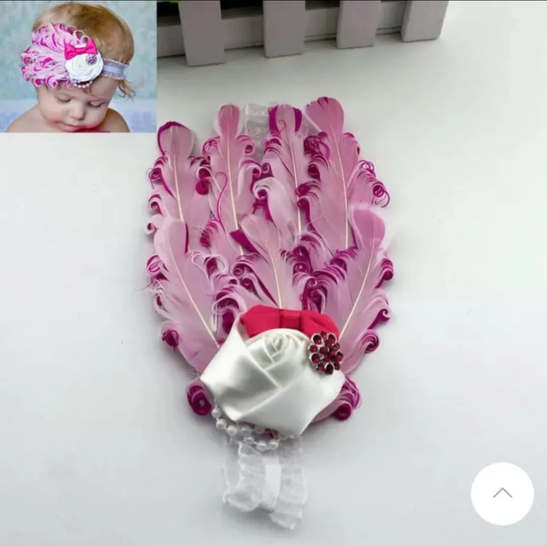 Baby's Headband W/Feather