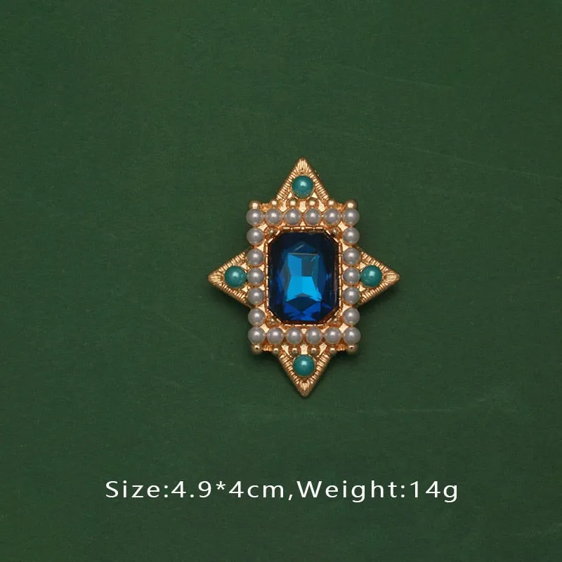 Baroque French Retro Pearl Exquisite Brooch Pin Summer Skirt Badge Bag Brooches For Woman