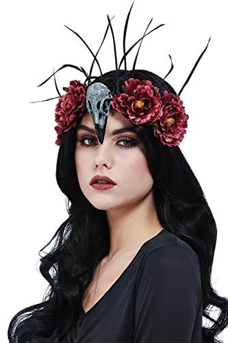 Bird Skull & Feather Headband