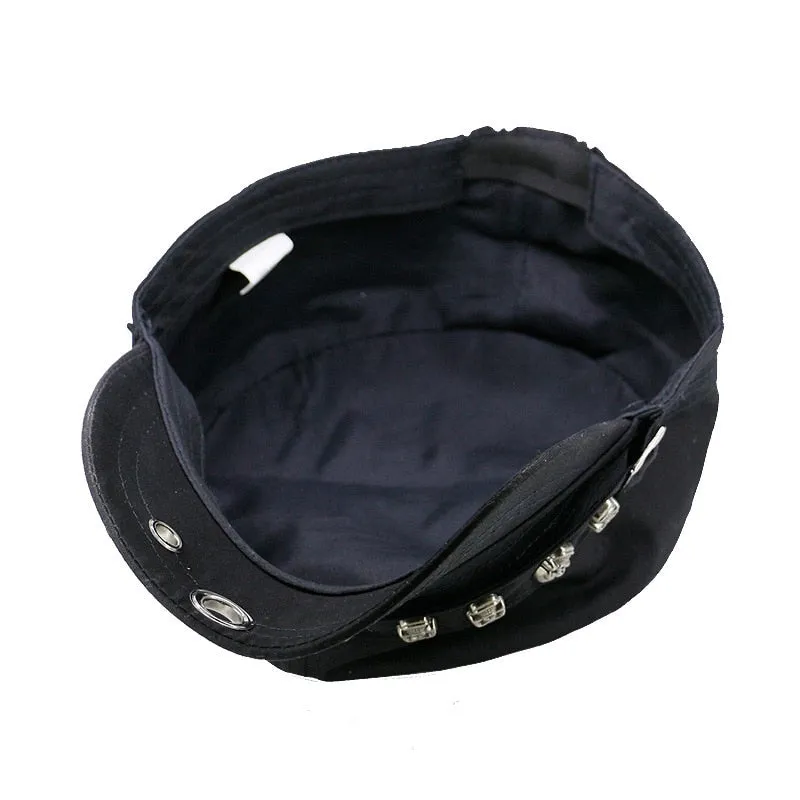 Black Skull Cap