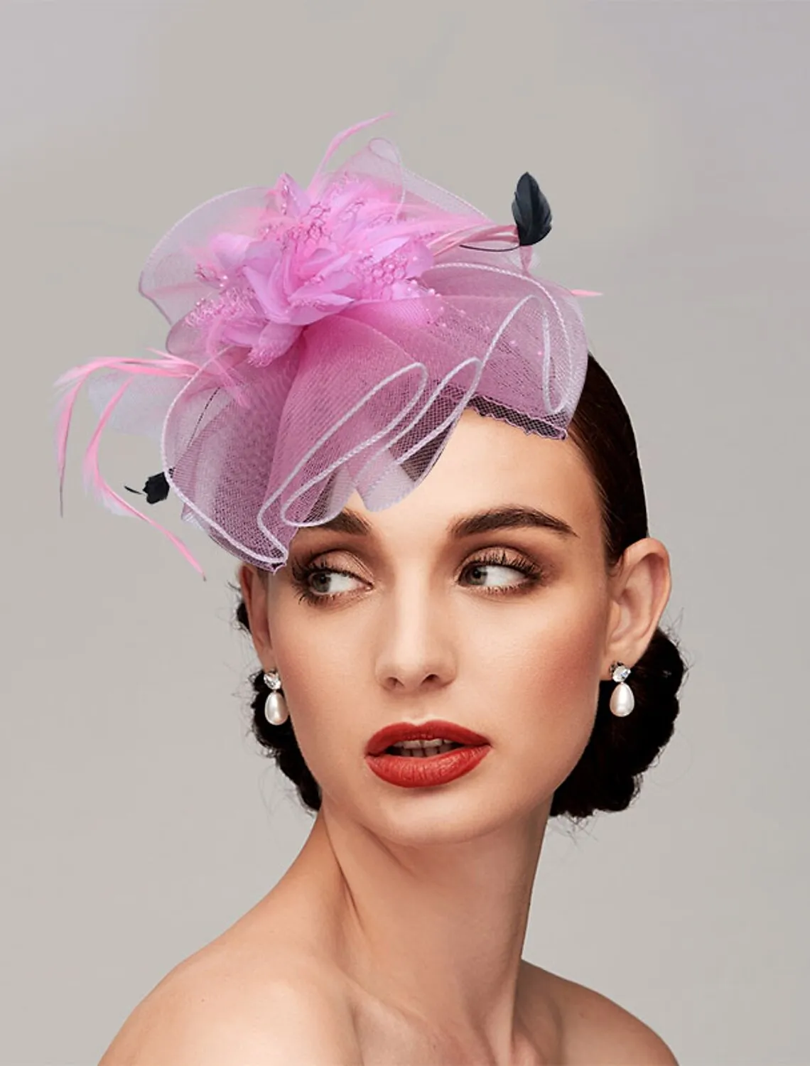 Classical Net Kentucky Derby Hat Wedding Tea Party Fascinators/Headbands