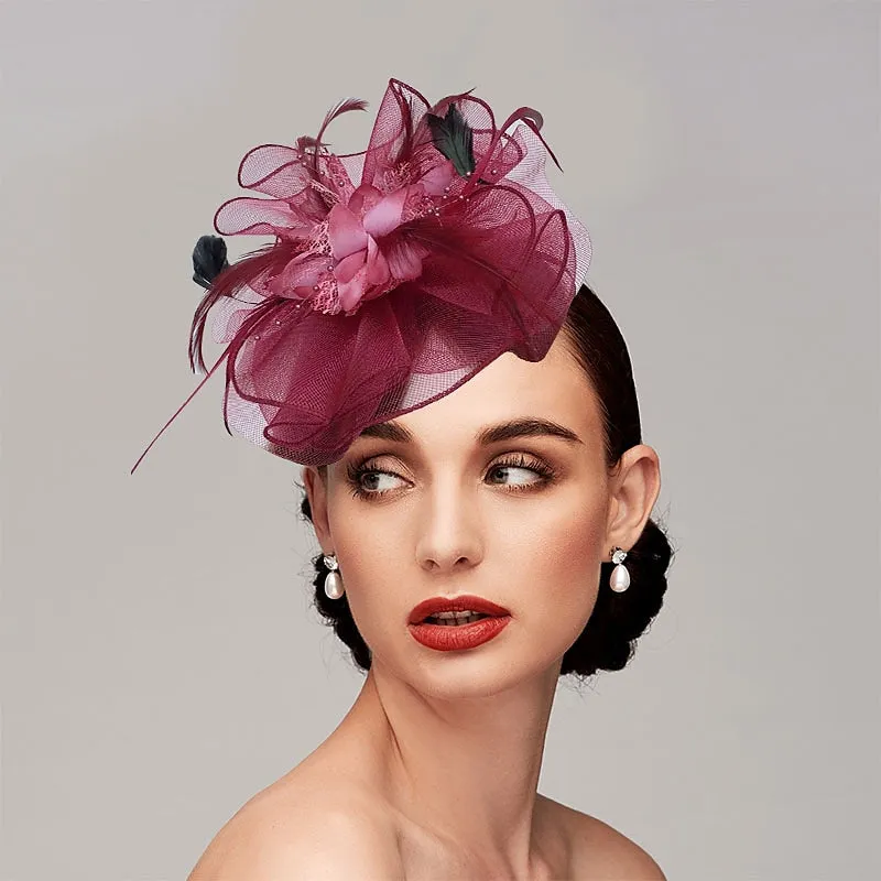 Classical Net Kentucky Derby Hat Wedding Tea Party Fascinators/Headbands