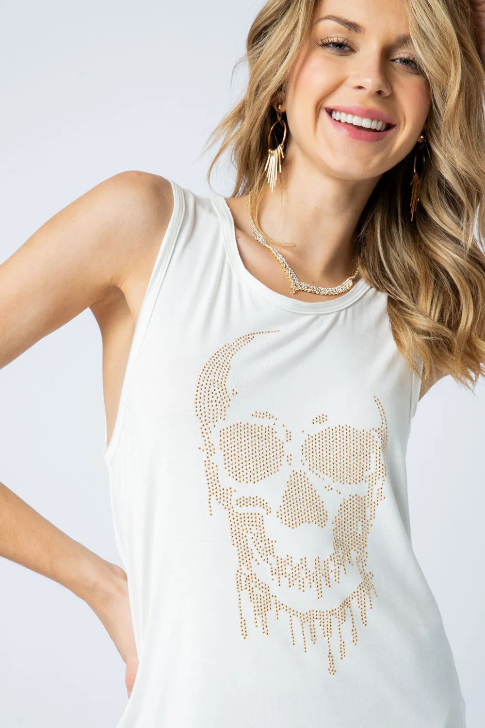 Copper Skull Sleeveless Tank