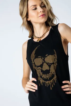 Copper Skull Sleeveless Tank