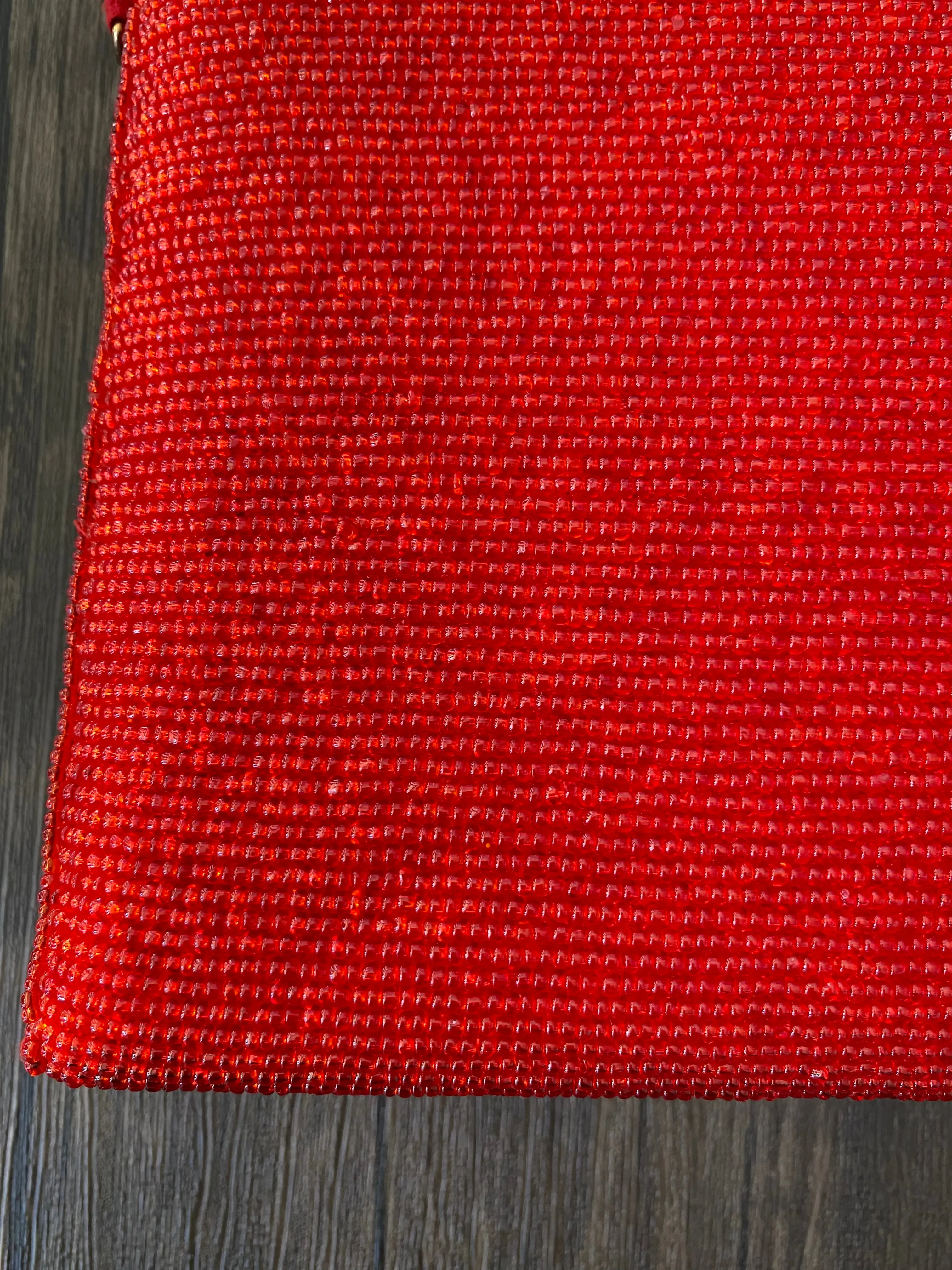 Cora Leaf Beaded Clutch