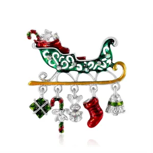 Creative Enamel Christmas Gift Car Brooches