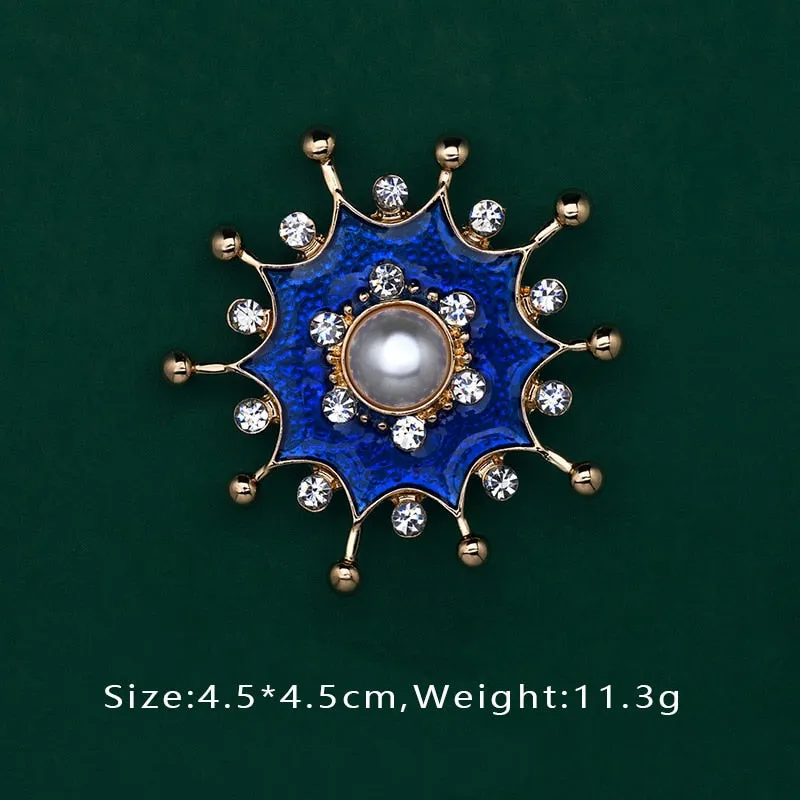 Cute Creative Fan Boat Pin Buckle Brooches