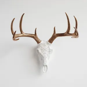 Decorative Carved Deer Skull