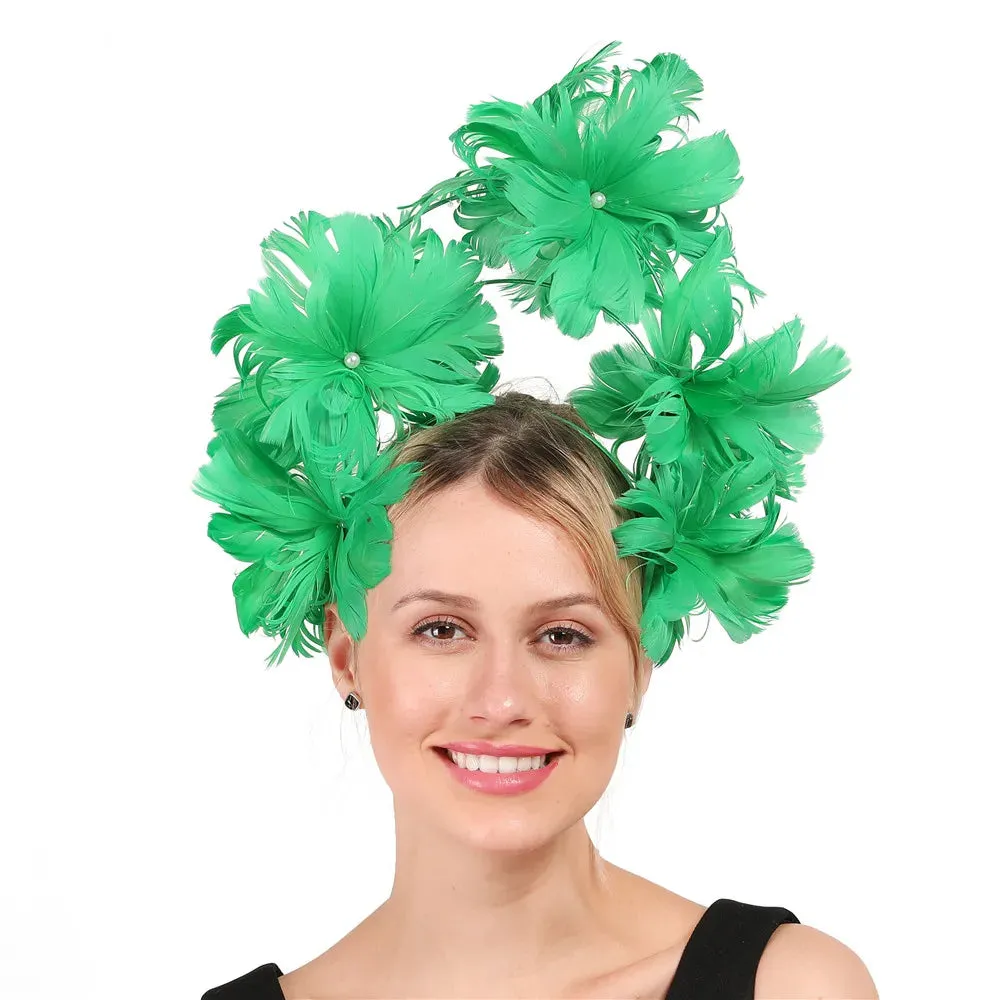 Feather Flower Fascinator Millinery 13 Colours