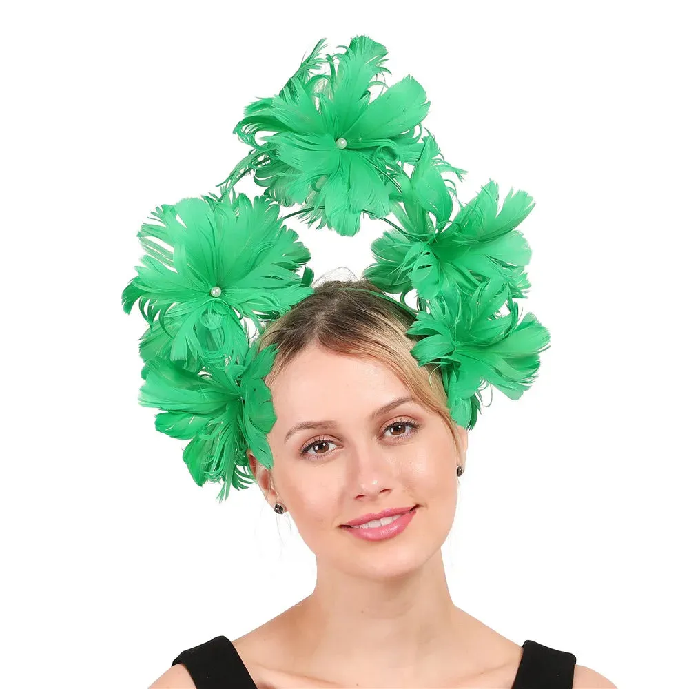 Feather Flower Fascinator Millinery 13 Colours