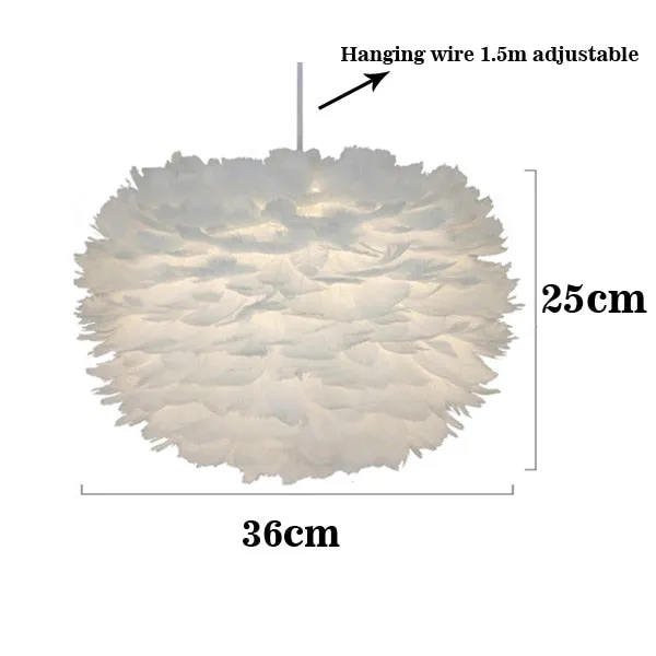 Feather Pendant Lights Hanging Lamp
