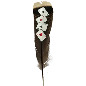 FOUR ACES Turkey Square Feather Tail 10-12