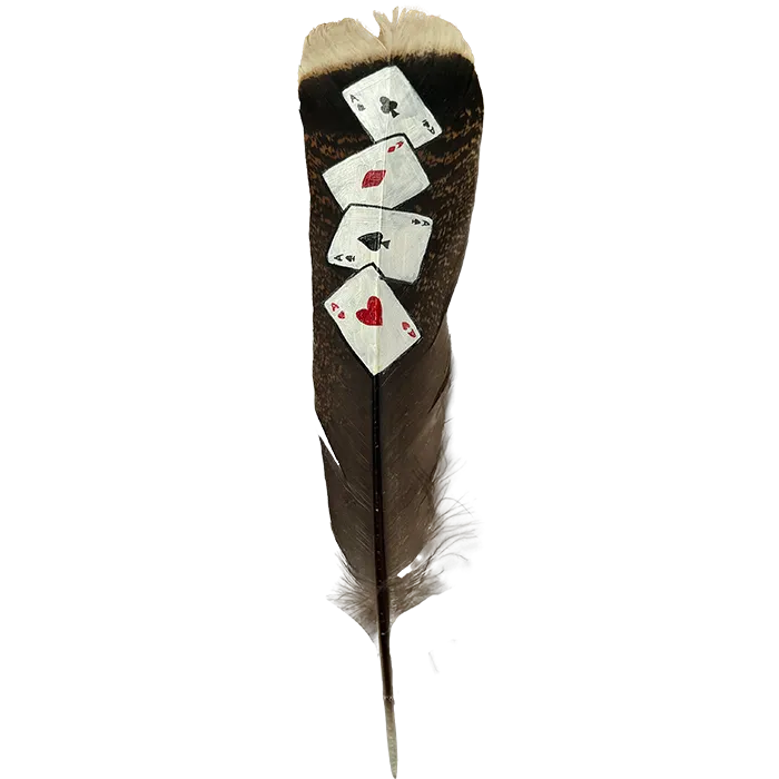 FOUR ACES Turkey Square Feather Tail 10-12