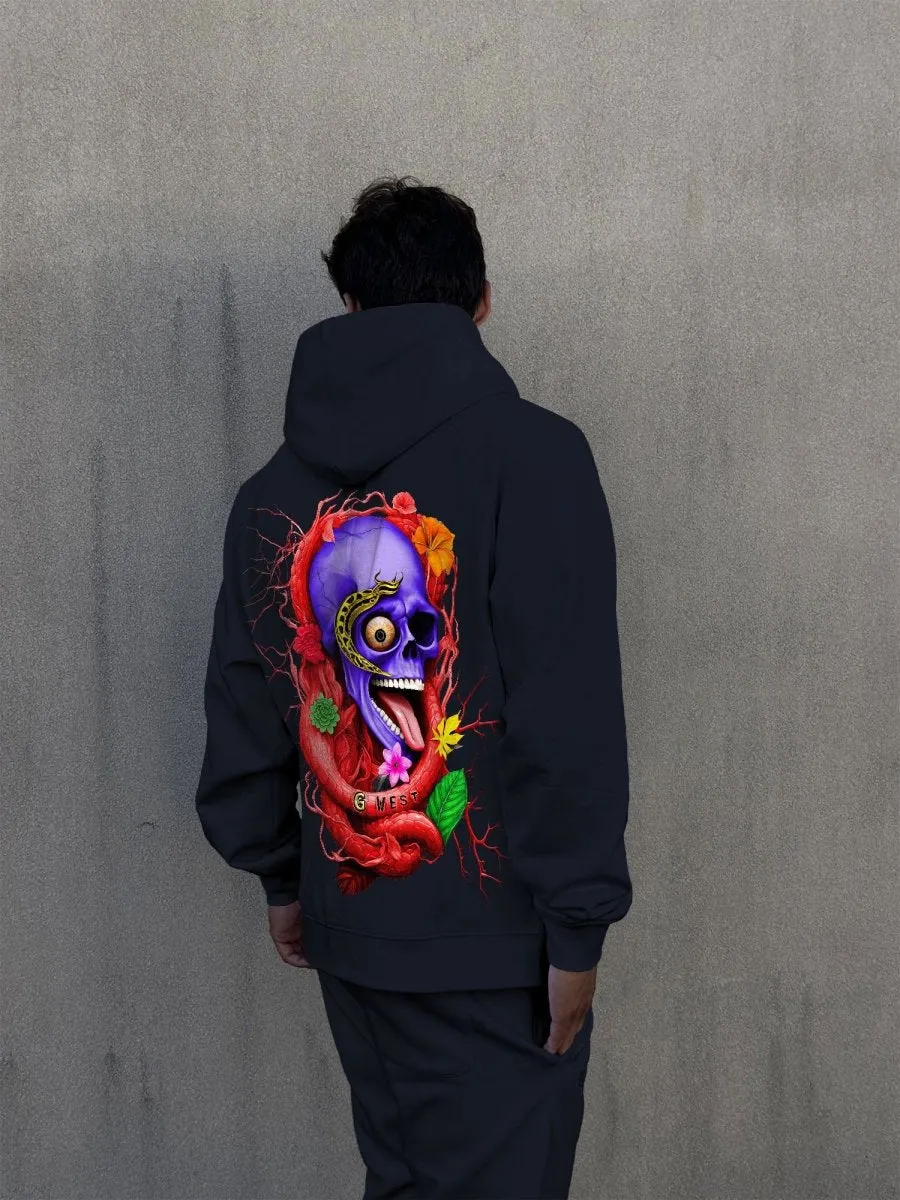 G West Rose Skull Heavy Premium Hoodie - 6 Colors