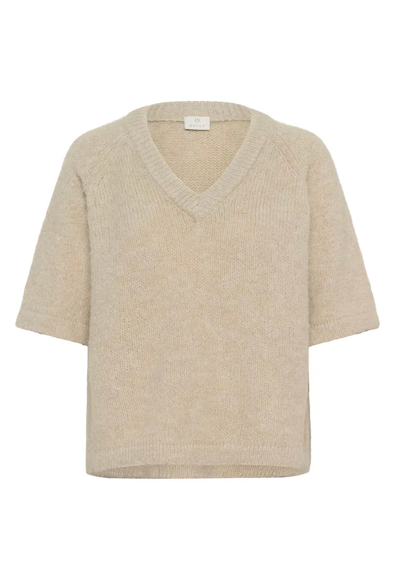 KAFFE KAemilie V-Neck Pullover Feather Gray