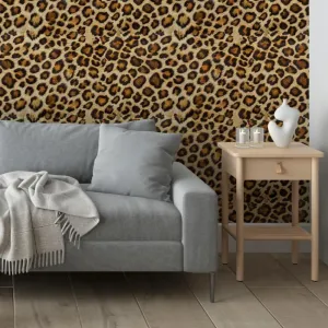 Luxury Leopard Animal Print Peel and Stick Wallpaper