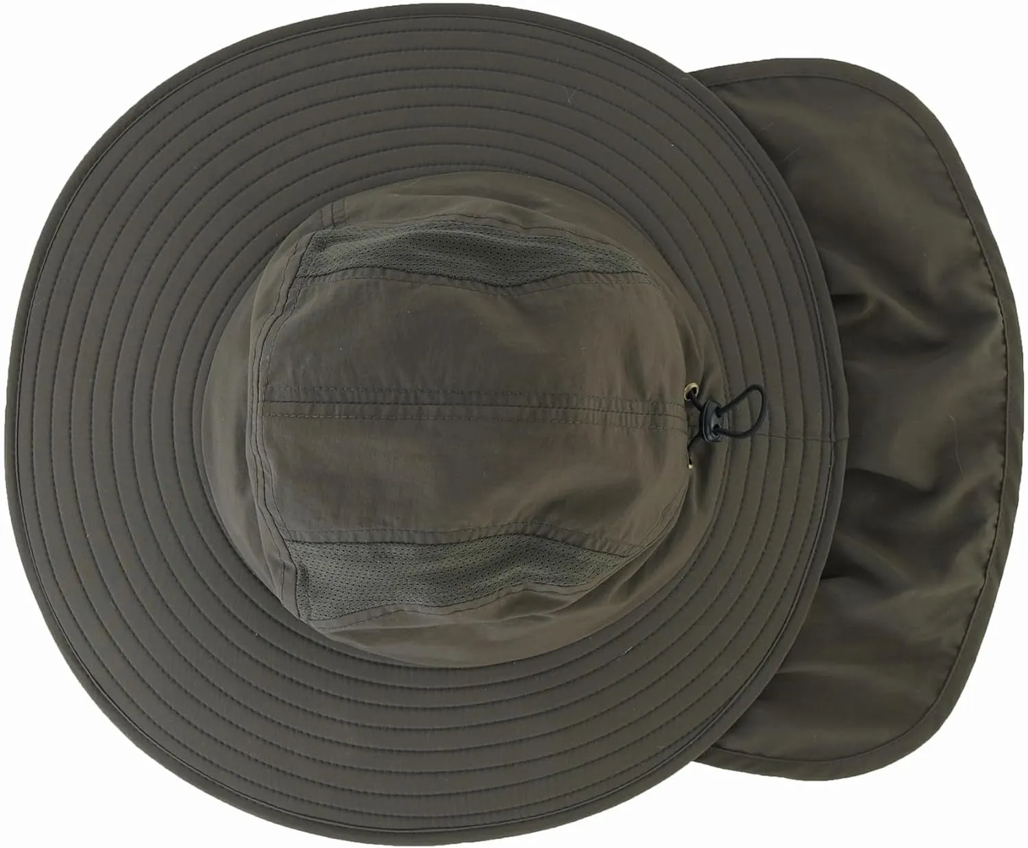 Mens UPF 50  Sun Protection Cap Wide Brim Fishing Hat with Neck Flap Sun Hat for Men Women