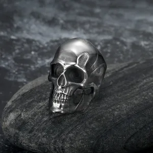 Nordic Pride Handcrafted Stainless Steel Skull Ring