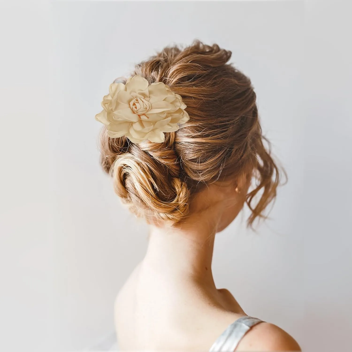 PATIKIL Rose Flower Hair Clips, Fabric Brooch Pins for Women Wedding Party Dance Dress Clothes Accessories Valentine's Day Gifts