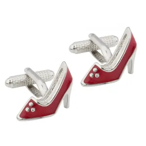 Red High Heel Cufflinks