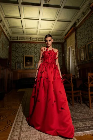 Ruby-Red Gown