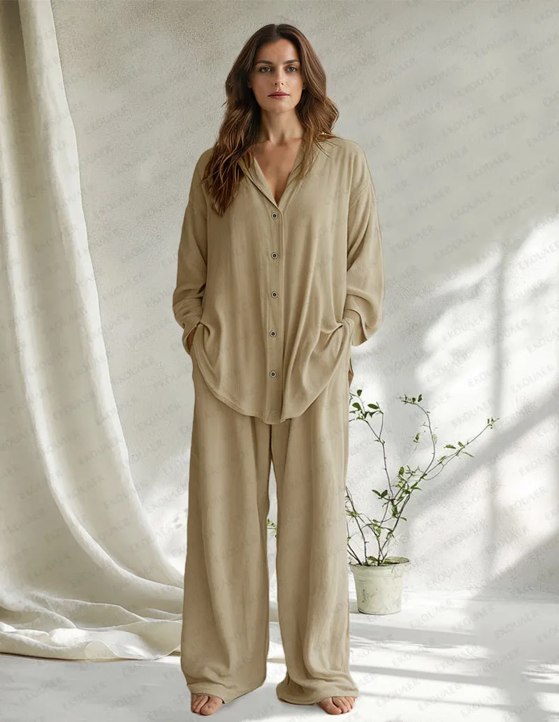 Serene Casual 100% Cotton Sleepwear Set