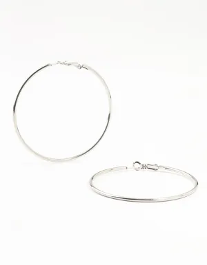 Surgical Steel Classic Hoop Earrings 60MM