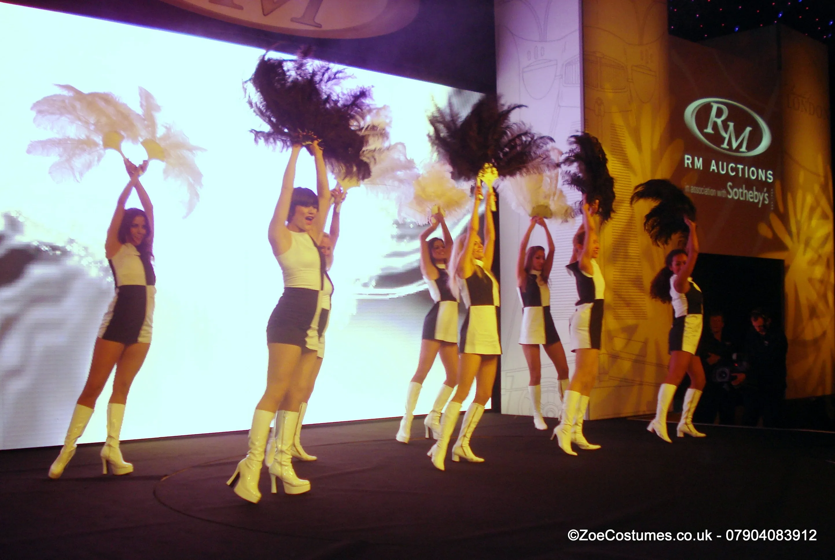White Ostrich Feather Fans for Hire | Zoe London Dance Costumes Hire
